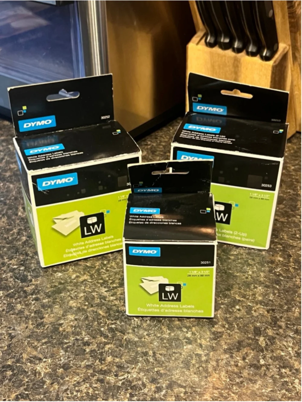 New DYMO LabelWriter White Address Labels 3 Boxes